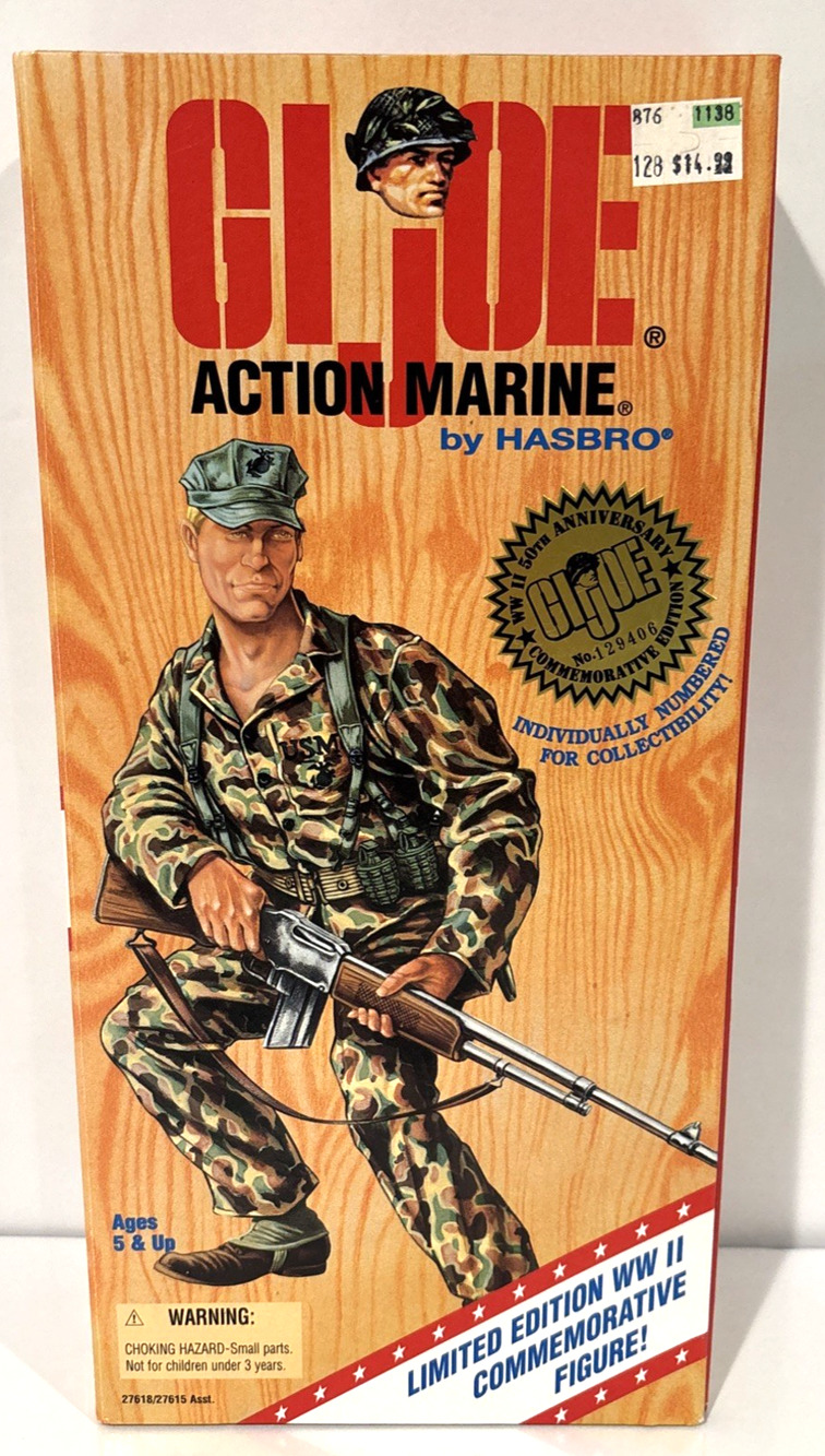 Vintage 1995 GI Joe Action Marine WWII 50th Anniversary Commemorative Edit. NIB